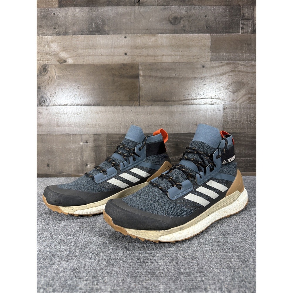 Adidas Terrex Free Hiker 2.0 GTX Hiking Boots Trail Shoes Mens Size 13 Blue
